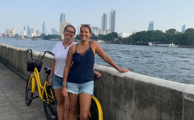 Fietsen in Bangkok