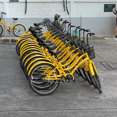 Fietsen in Bangkok